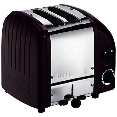 Dualit Made to Order Classic 2-Slice Toaster Stainless Steel/Purple Violet Gloss